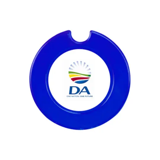 Round License Disc With Sticker - Royal Blue